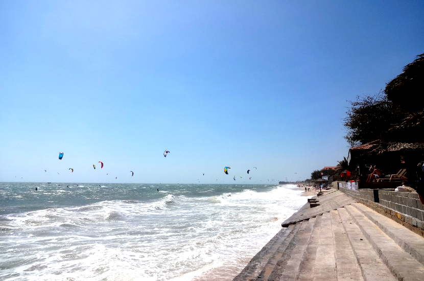 Kite surfing in Mui Ne.