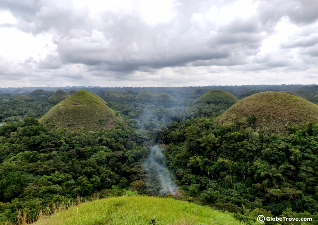 The Chocolate hills in Bohol, Philippines