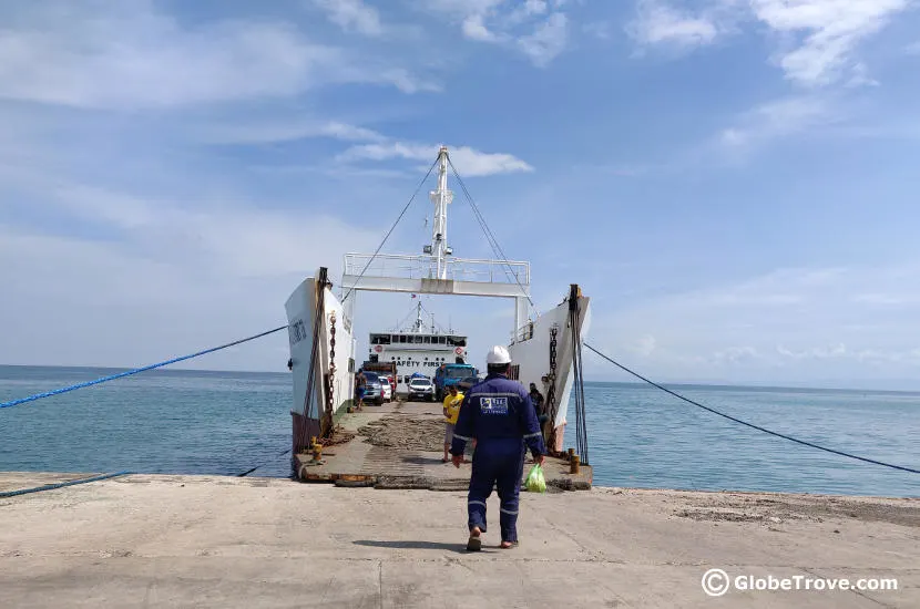 That moment when we finally boarded the ferry from Argao Tagbilaran.