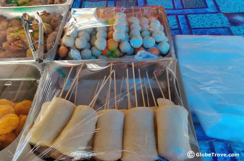 Another popular item of food in Brunei is the fish balls.