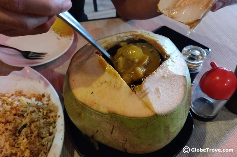 This was the most surprising item of food in Brunei that we tried.