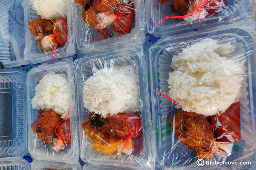 Nasi Katok is one of the cheapest meals in Brunei.