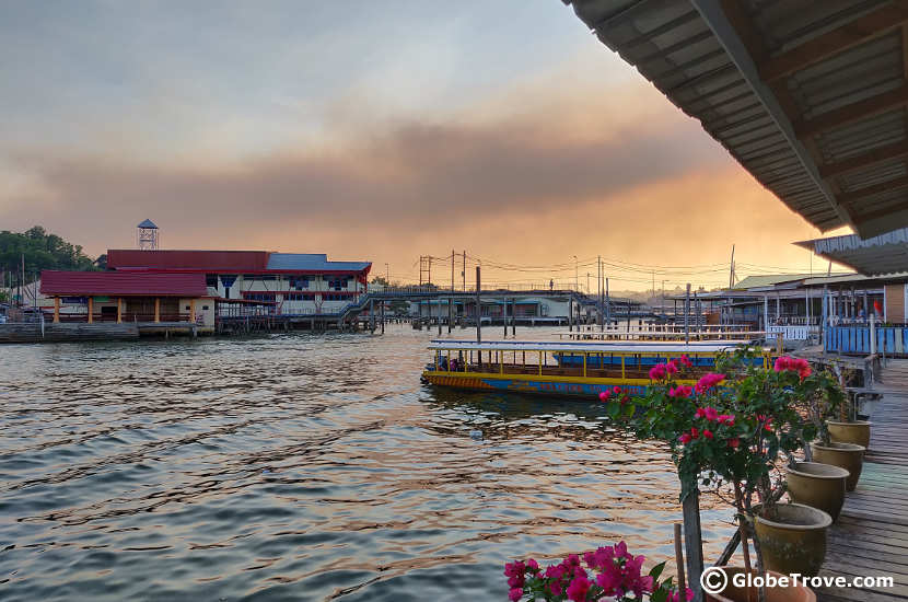 Walking through Kampong Ayer