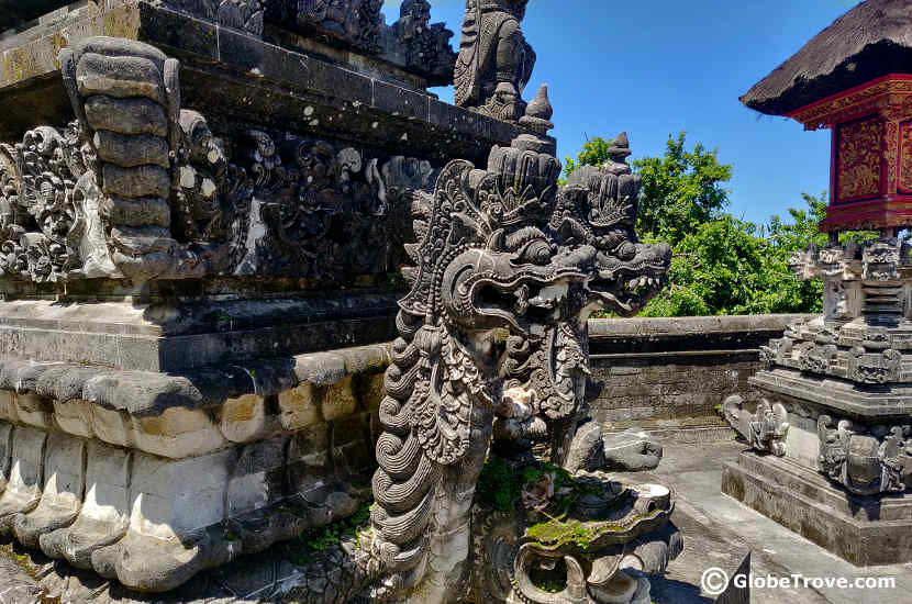 Carvings in Pura Tunjuk Pusuh Temple