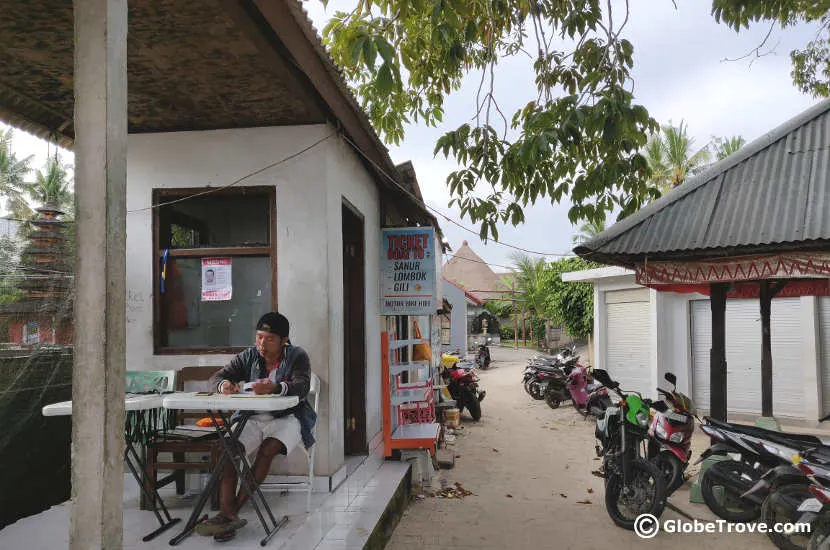 Ticket office at Nusa Lembongan