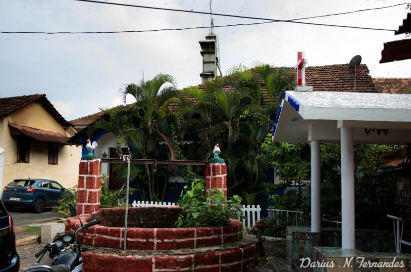 A glimpse of the picturesque well at Fontainhas.