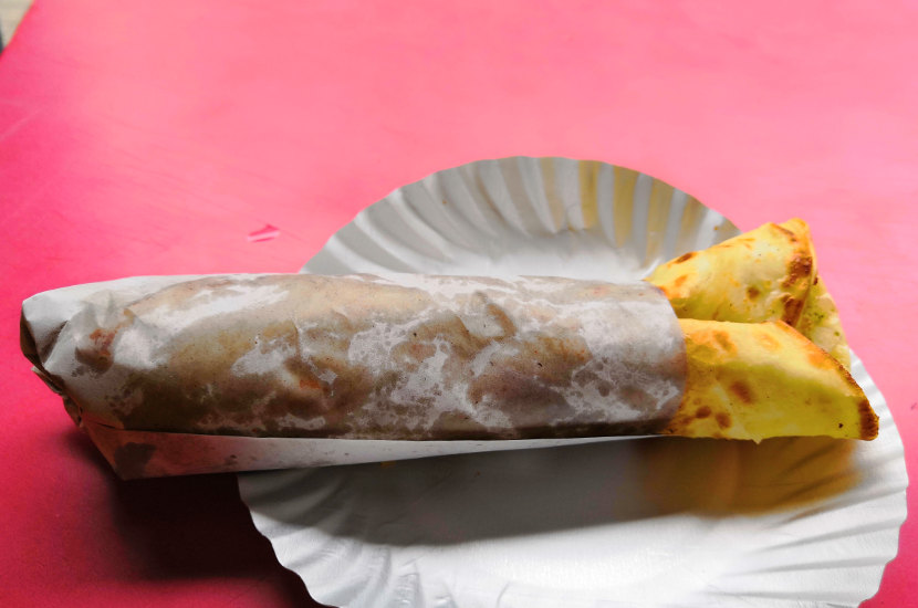 Kathi rolls are an Indian street food item that come from Kolkata.