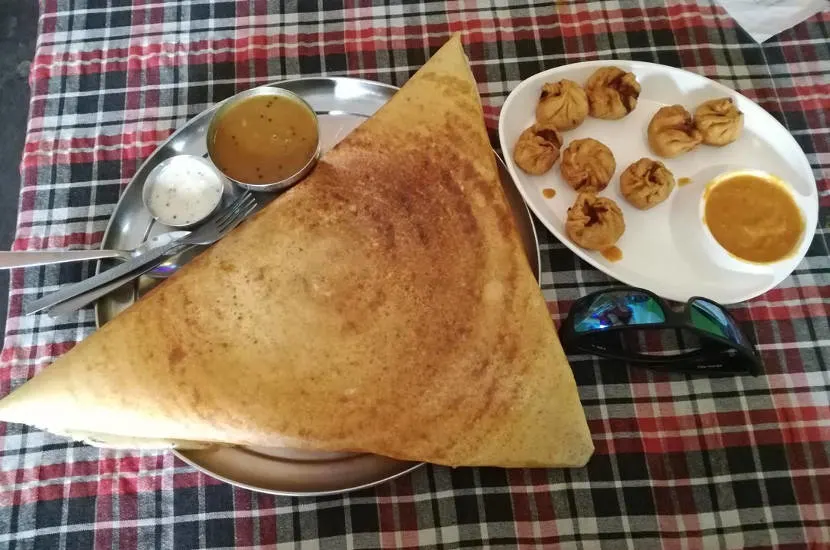 Another popular Indian Street food is the famed masala dosa.