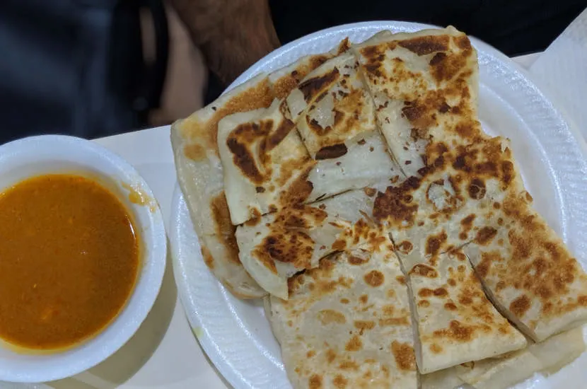 Another popular Indian snack that you can find on the streets of big cities is the paratha.