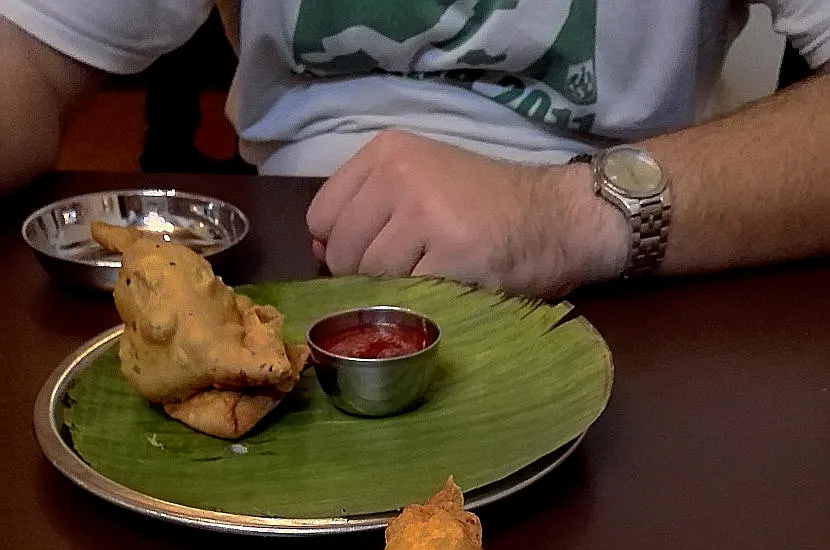 Samosa is one of the popular Indian street food items you find across the country.