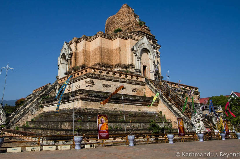 Wat Chedi Luang in Chiang Mai Thailand © www.kathmanduandbeyond.com