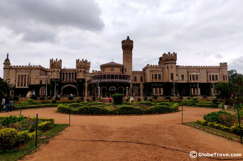 The outer façade of the Bangalore Palace which is a must see even if you are in Bangalore for one day.