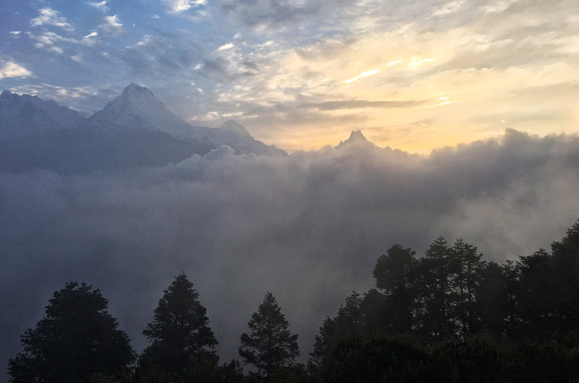If you love mountains, Poon hill in Nepal is a great place to spend June in Asia.
