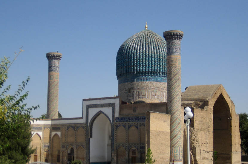 Samarkand is a nice spot to spend July in Asia.