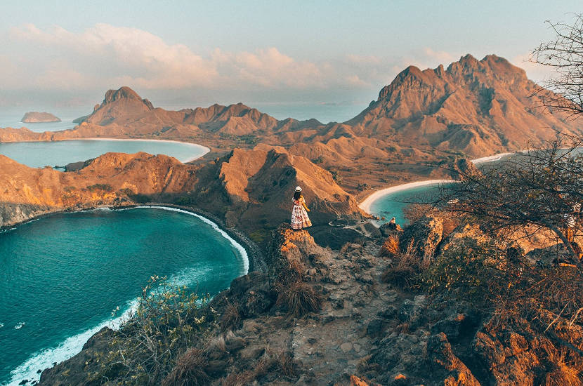 The Komodo islands are an exotic place to spend November in Asia.