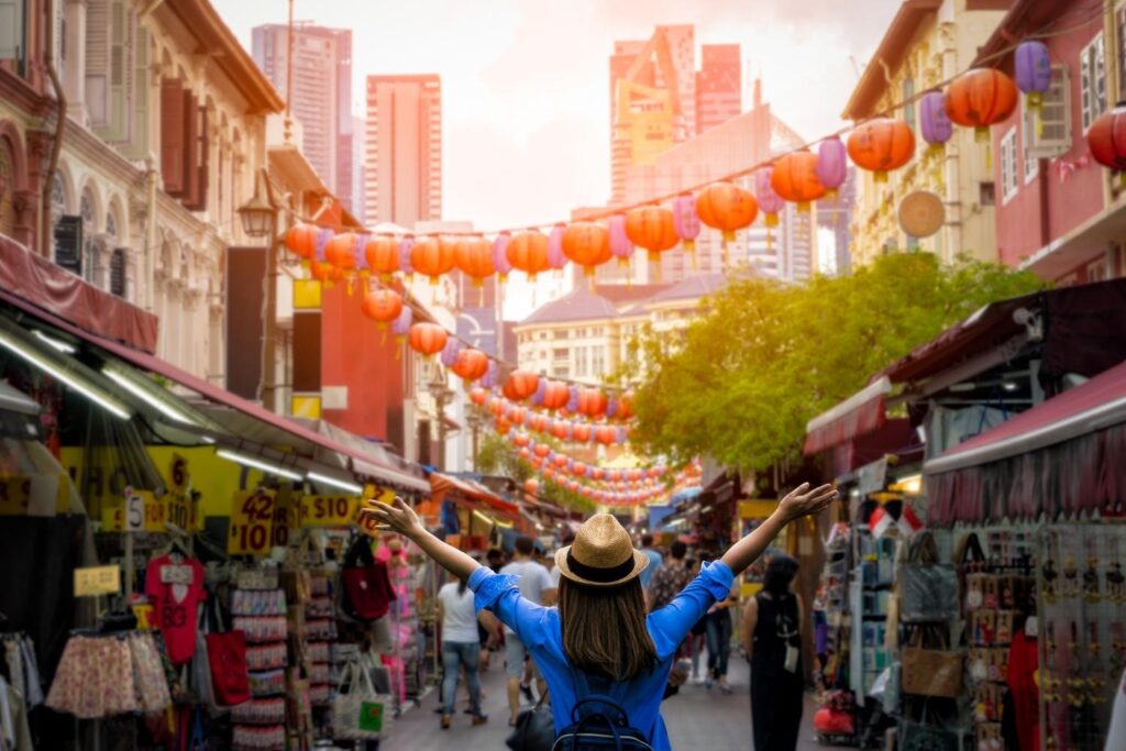 Chinatown is a popular place to visit in Singapore on a budget.