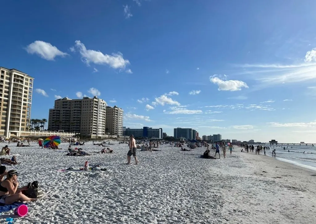 One of the best locations to spend January in the USA is Clearwater beach in Florida.