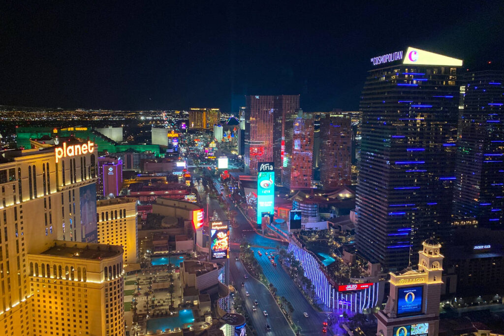 Las Vegas is a popular spot to spend April in the USA.