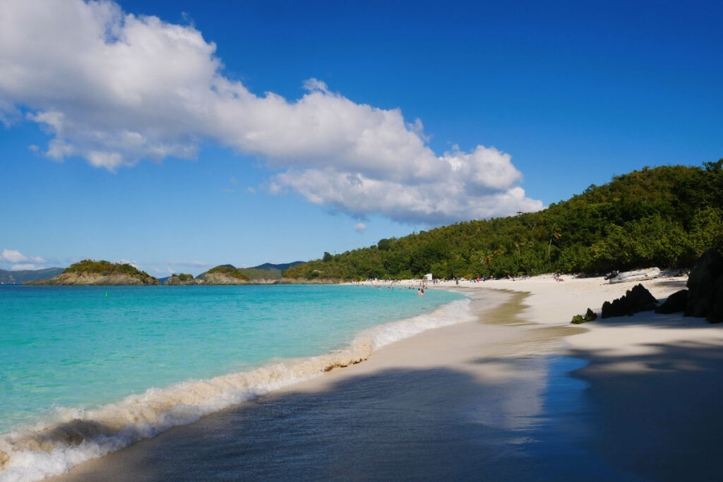 If you are looking for warm weather in January in the USA, consider visiting St. John in the U.S. Virgin islands.