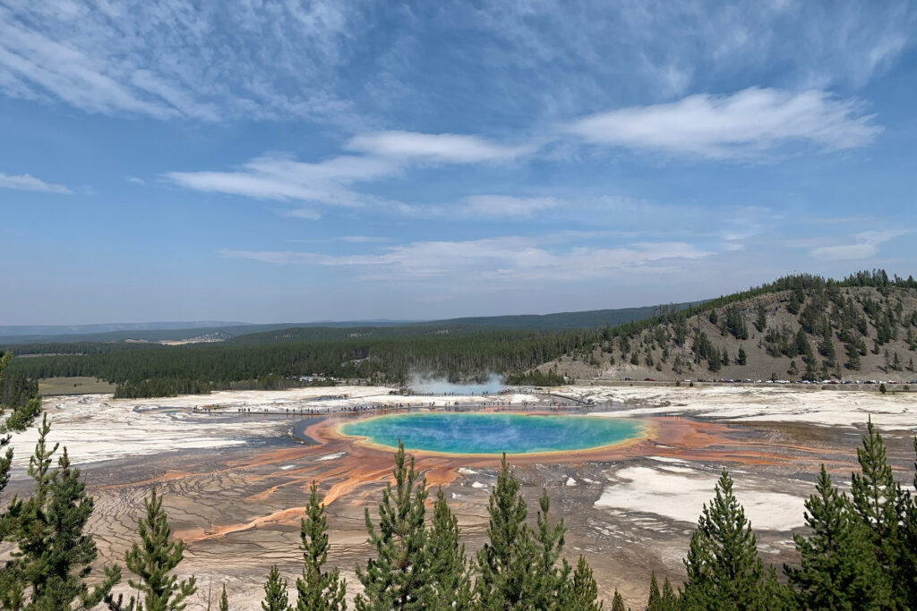 Yellowstone is one amazing place to spend May in the USA.