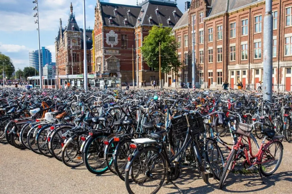 Amsterdam is famous for its numerous cycles!
