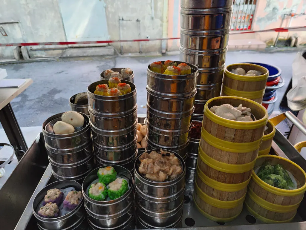 Dumplings at Tai Tong Restaurant were a change from the usual breakfast.