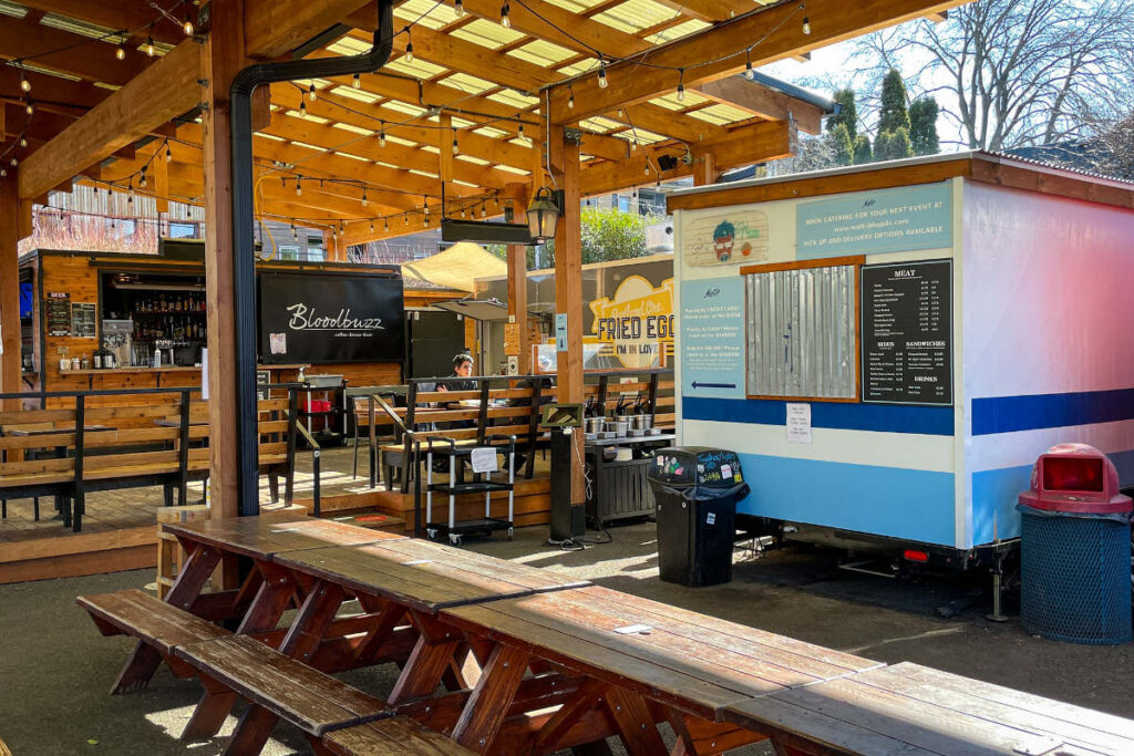 Catching a bite at the food trucks is one of the best things to do in Portland.