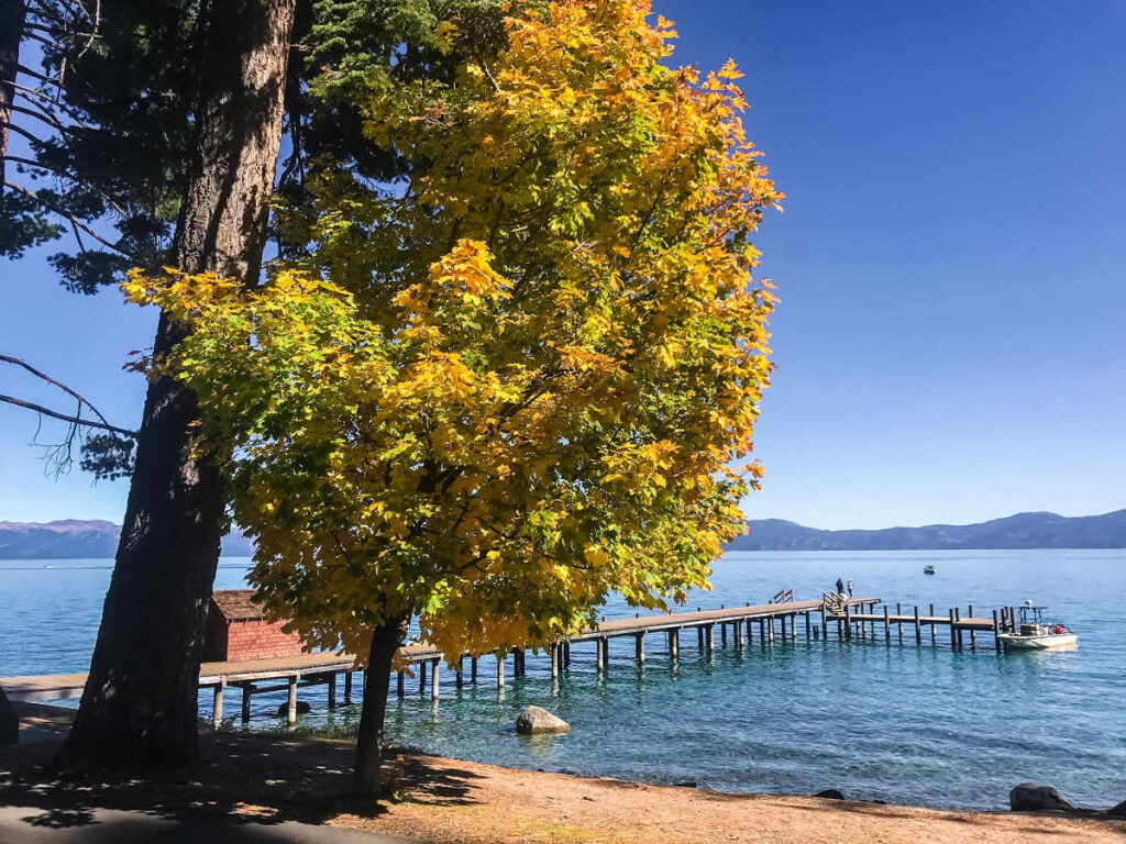 California is a popular spot to spend October in the USA. While you are there, don't miss Lake Tahoe!