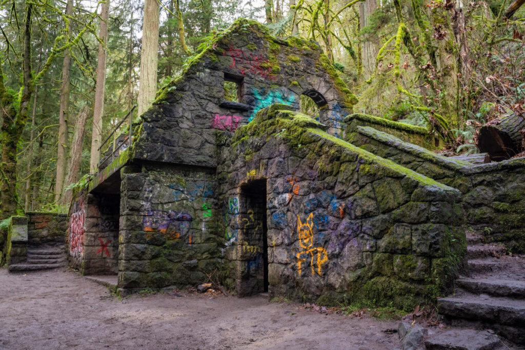 Hiking up to the Witch's castle is one of the cool things to do in Portland.