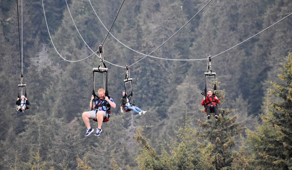 Not for the faint hearted! The ZipRider is one of the top adventurous things to do in Alaska in summer.