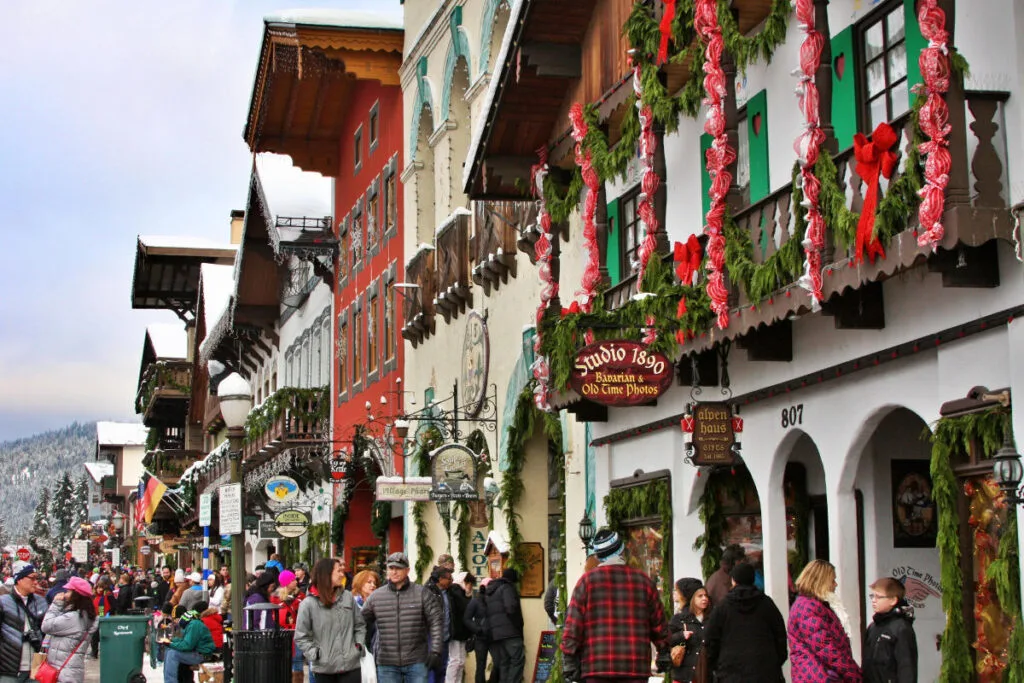 Leavenworth is a quaint town to spend December in the USA. 