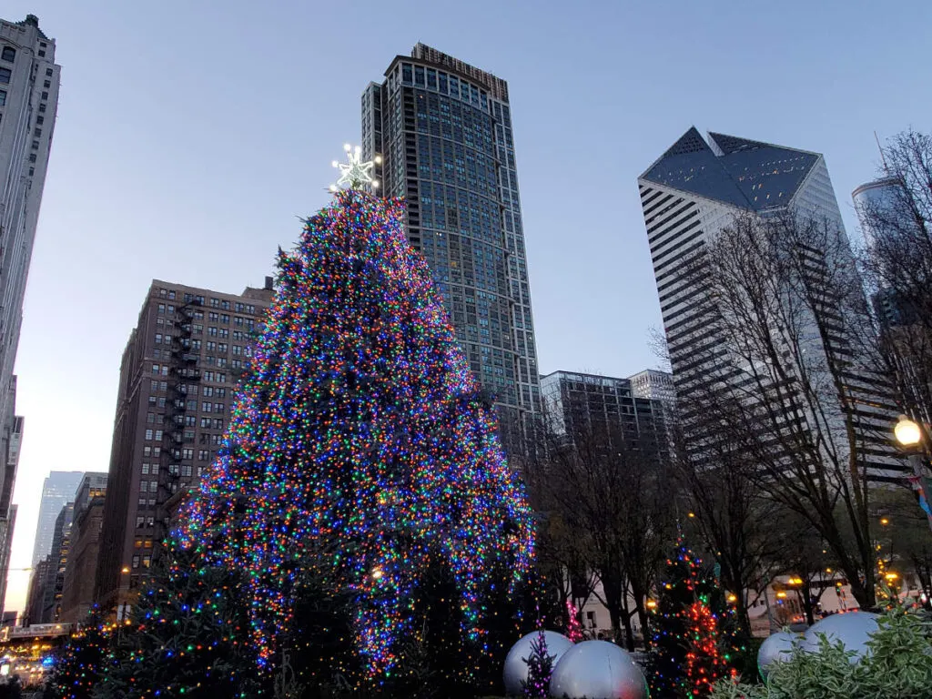 Chicago is an interesting city to spend Christmas in the USA.