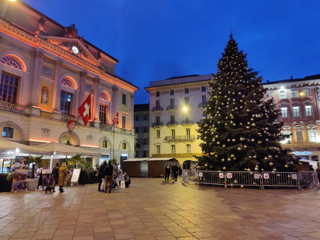 Lugano in Switzerland is one of the most gorgeous cold weather destinations to spend Christmas in Europe.