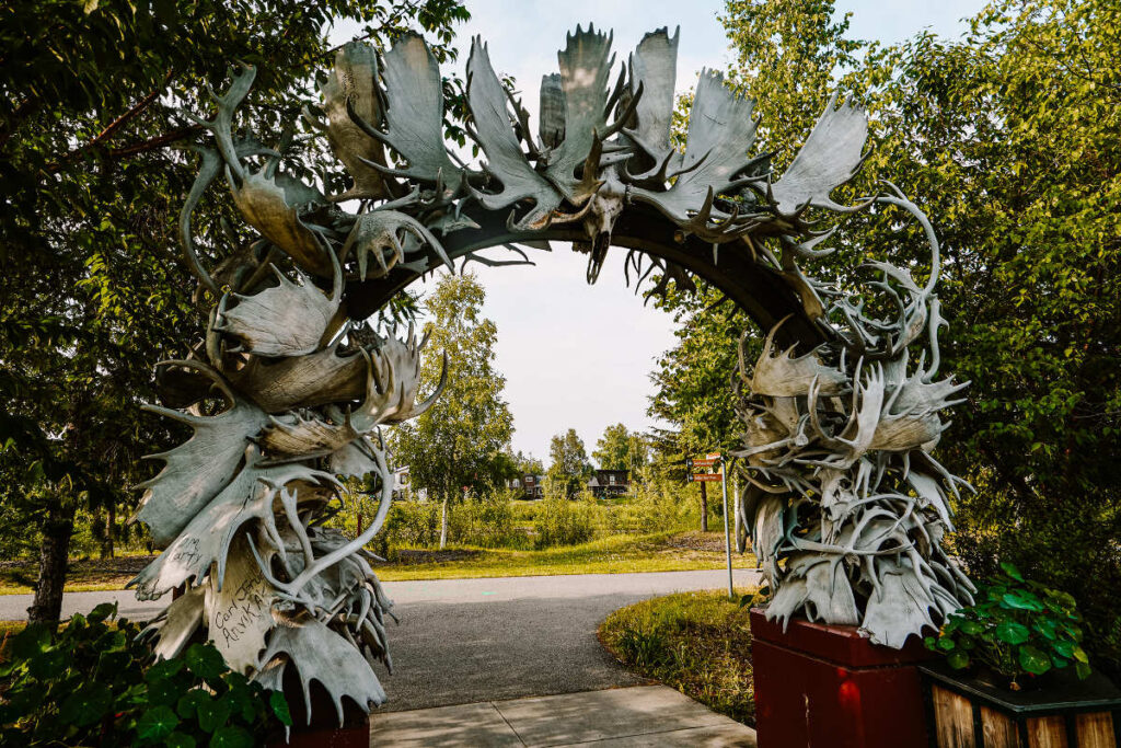 Fairbanks antler arch