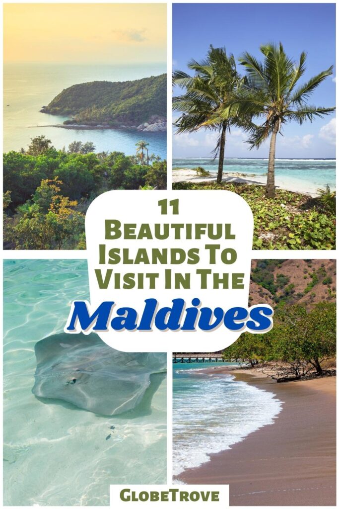 Beautiful islands in Maldives