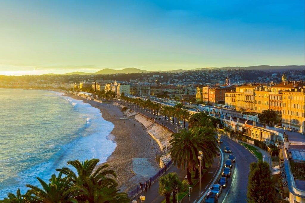 Nice is a great seaside town to spend February in Europe.