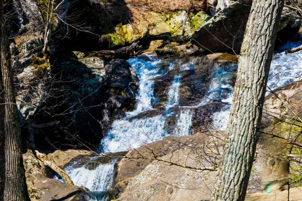 Cunningham falls is one of the most beautiful spots for hiking in Maryland.