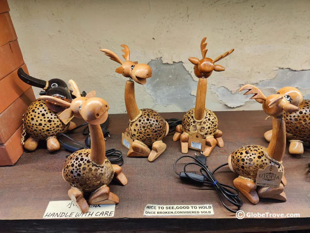 Some of the coolest souvenirs from Malaysia are the handicrafts that you can see in all the street markets.