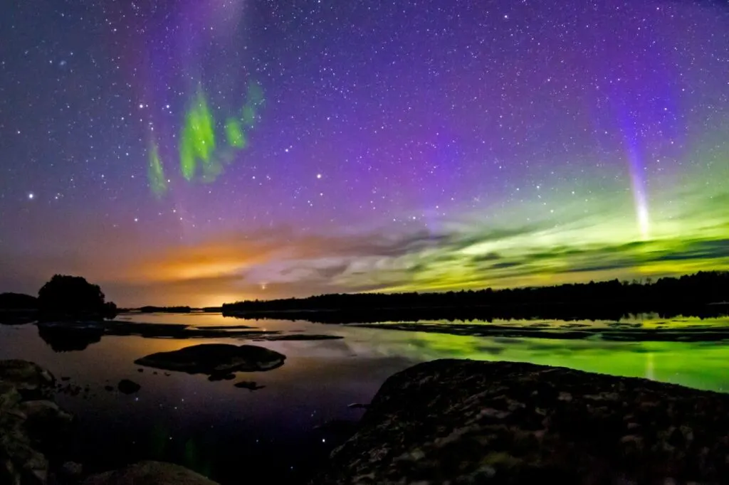 The Northern Lights in Voyageurs National Park is really dreamy!