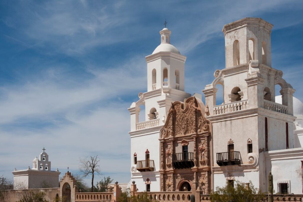 San Xavier Del Bac Mission is one of the epic day trips from Tuscon.