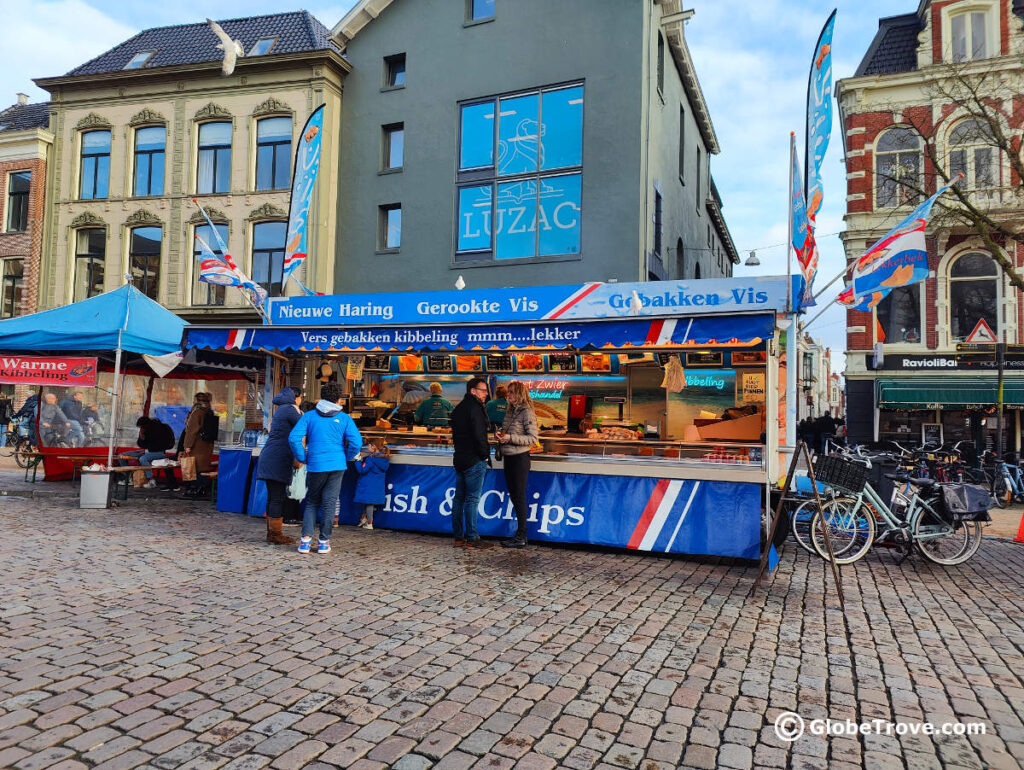 If you visit Vismarkt Groningen, you definitely have to check out the fish.