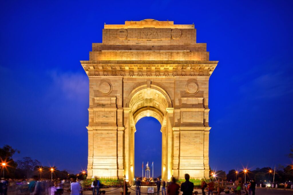 India Gate is one of the most visited famous historical monuments in Delhi.