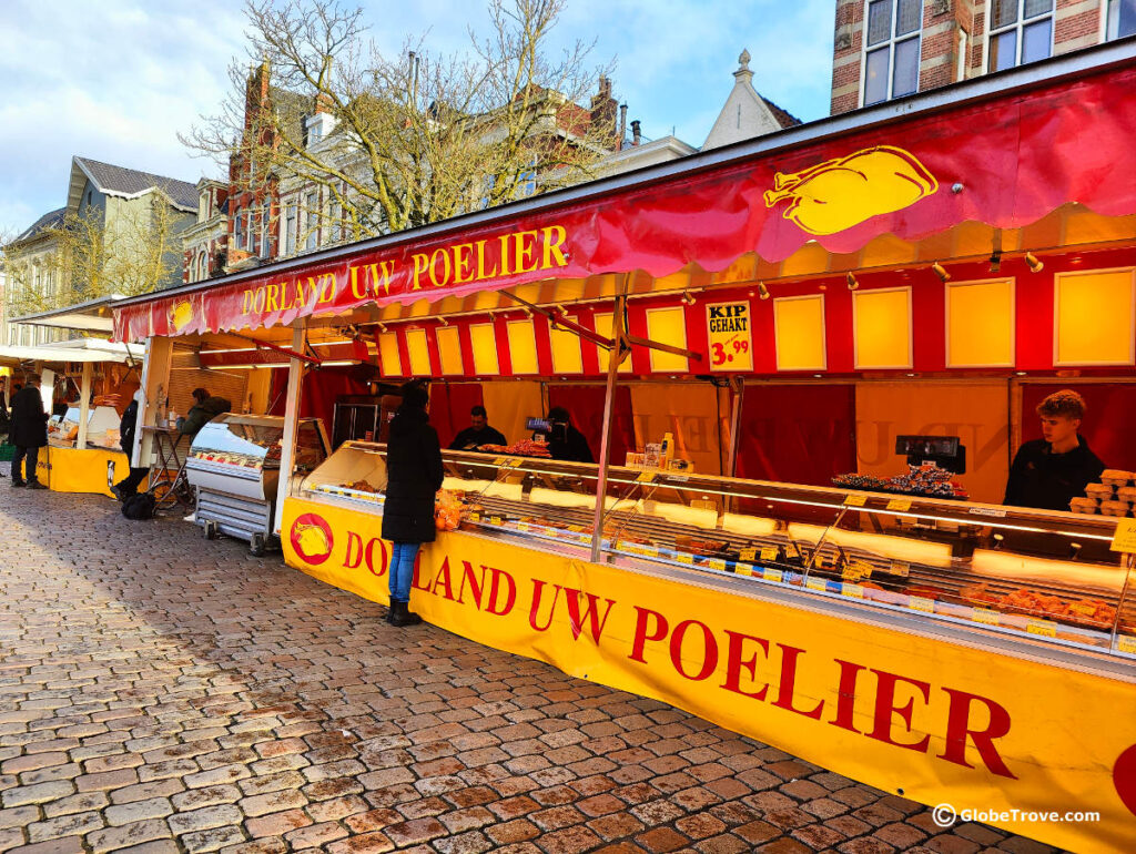 So many different types of meat cuts available in Vismarkt Groningen.