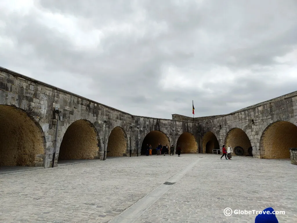 Inside the Citadel of Dinant.