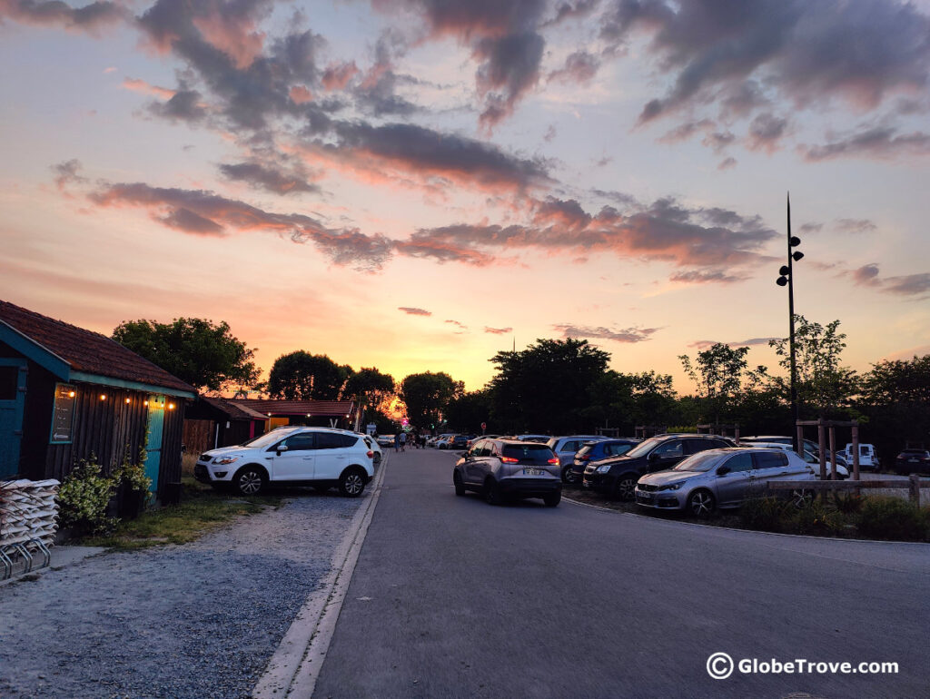 Finding Arcachon parking outside the city is pretty easy.