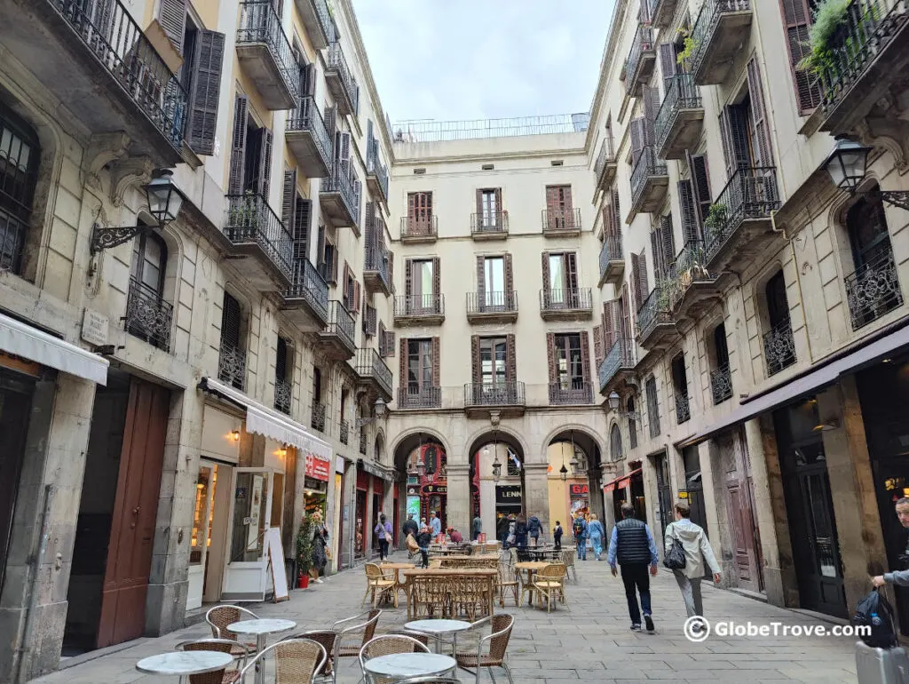 The narrow streets of Barrio Gotico talks about the history of the area and are mesmerizing.