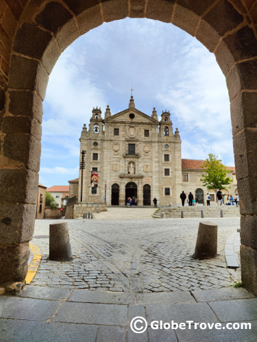 Facade of St Teresa of Avila Church spain