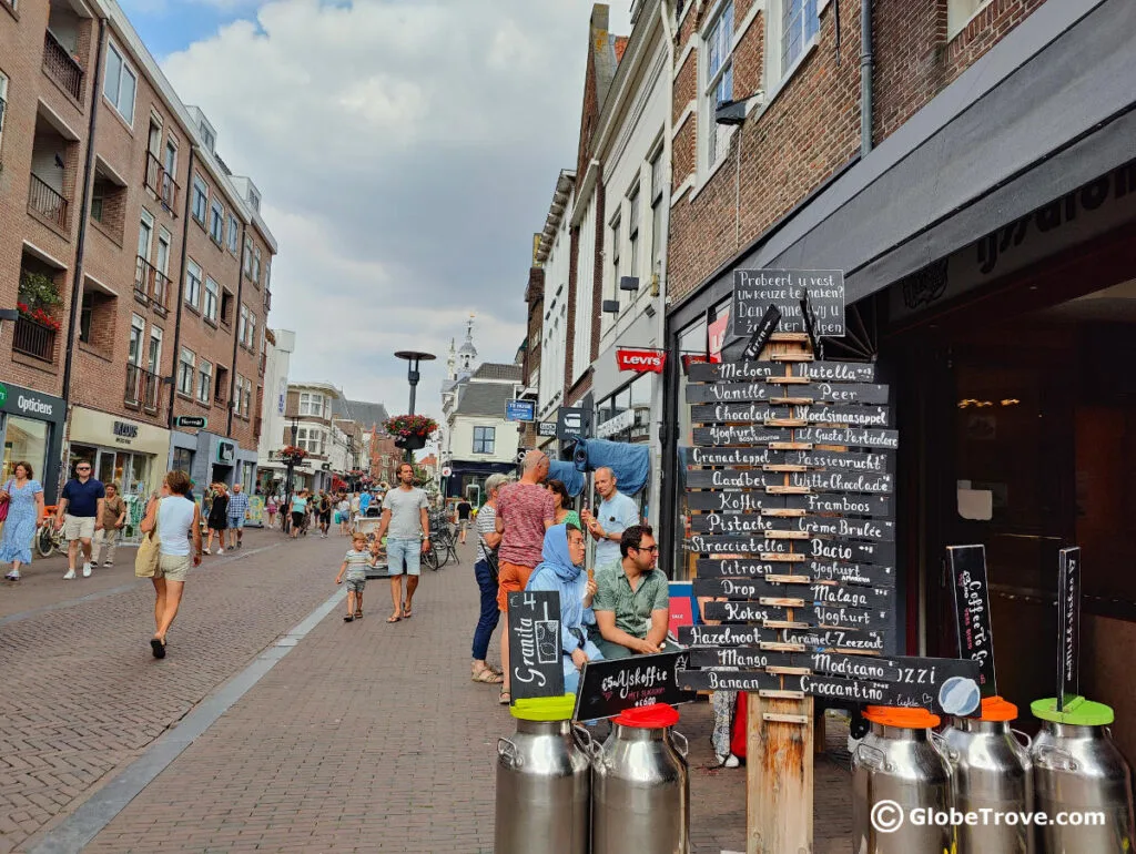 One of the best things to do in Amersfoort on a hot summer's day is to catch a nice ice cream!
