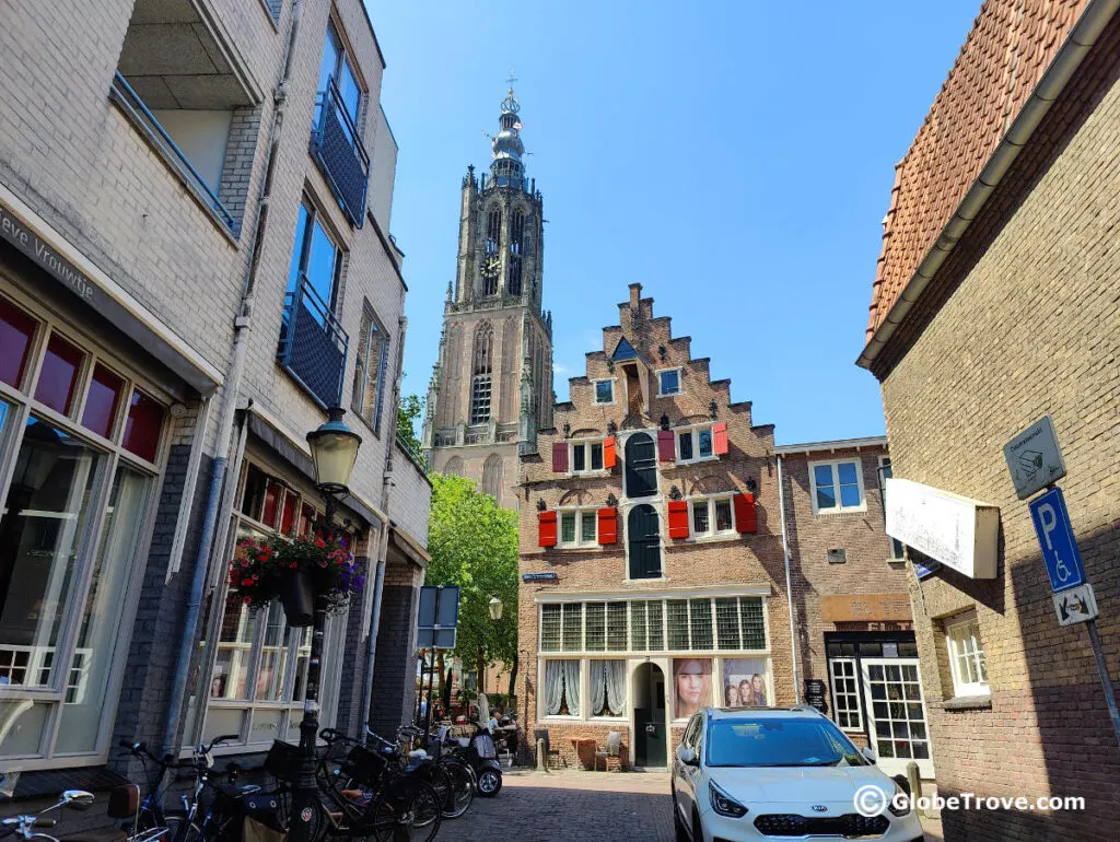 One of the most interesting things to do Amersfoort is to stand at the center of the Netherlands.