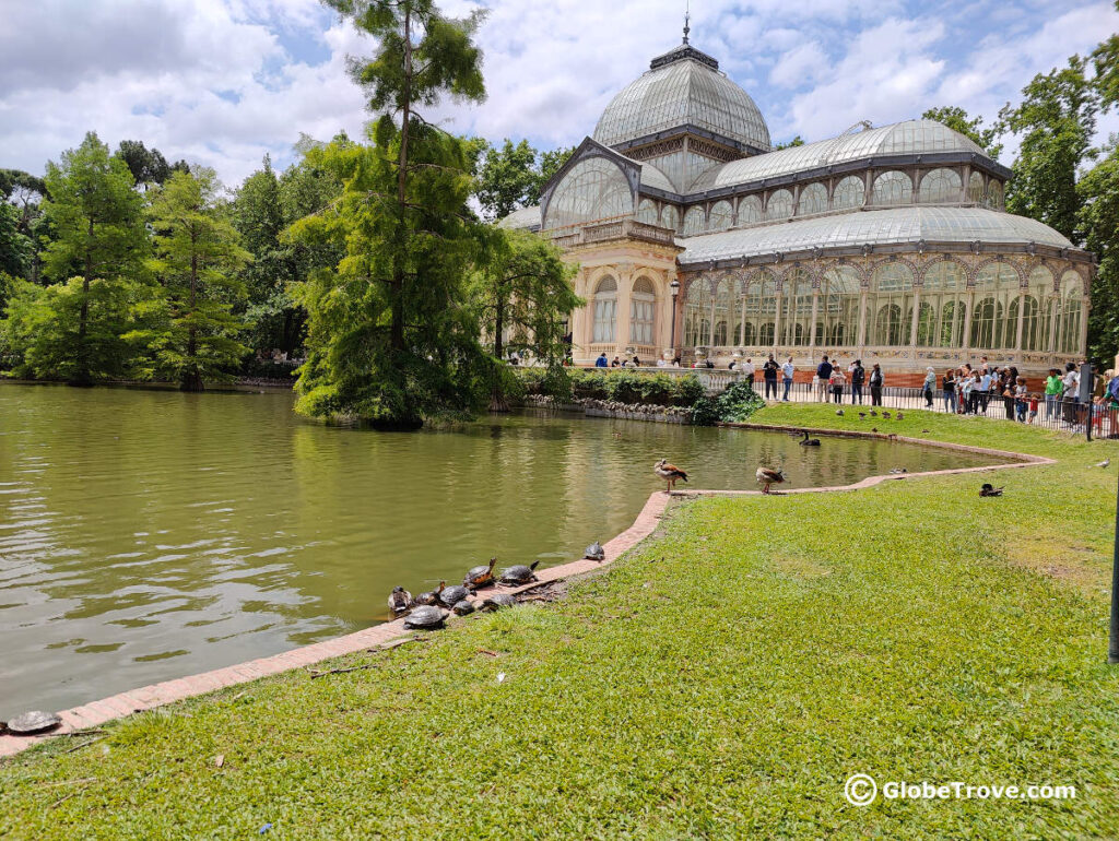 The gorgeous Palacio de Cristal is one of the cool places to visit in Madrid.